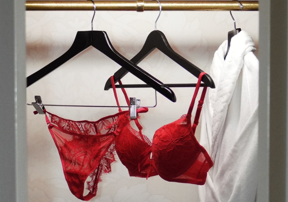 Set červeného prádla Esotiq 