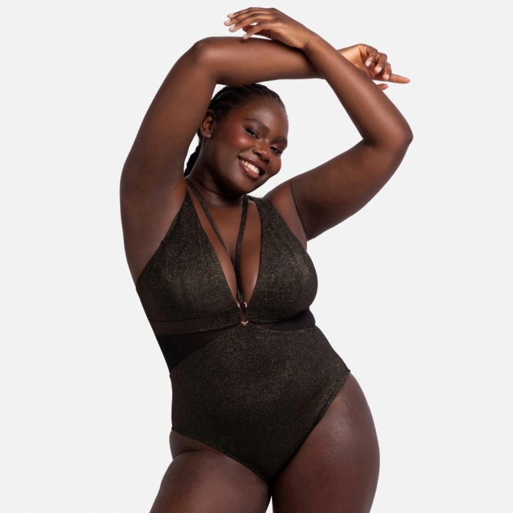 Jednodílné plavky Dorina se třpytem