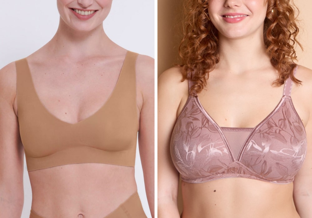 Bezkosticová podprsenka, Sloggi, Triola, tělová podprsenka, neviditelná podprsenka