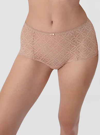 Sassa celokrajkové francouzské kalhotky béžové - béžová