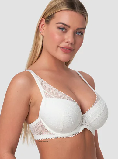 Sassa vyztužená podprsenka s kosticemi bílá - ivory