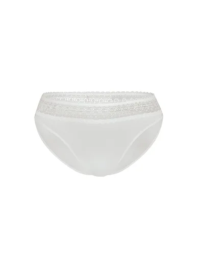 Sassa klasické kalhotky s krajkou bílé - ivory