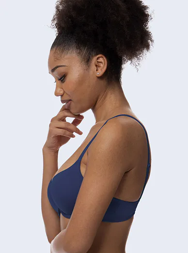 Dorina Michelle Eco hladká podprsenka s kosticí modrá - modrá