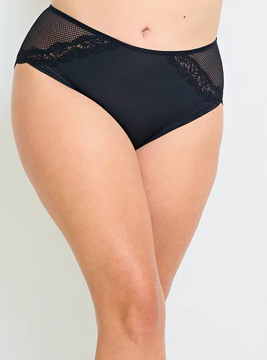 Dorina kalhotky s vysokým pasem černé - černá