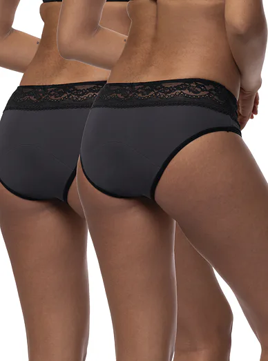 Dorina sada menstruačních kalhotek černé - černá