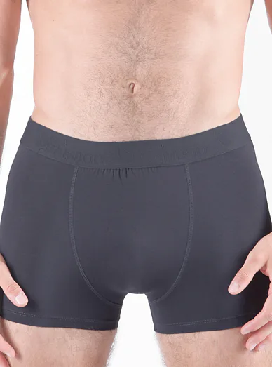 Gina pánské bambusové boxerky šedé - tmavě šedá
