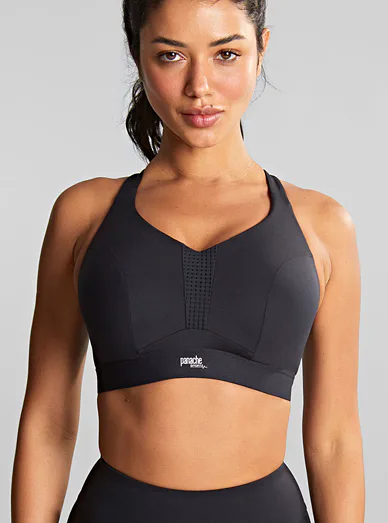 Panache Sport podprsenka s kosticí černá - černá