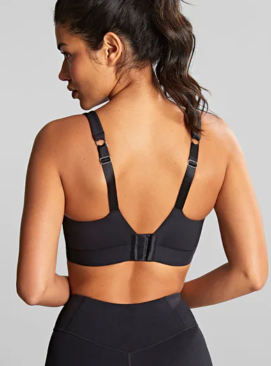 Panache Sport podprsenka s kosticí černá - černá