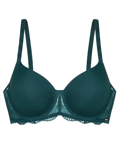 Dorina Athena zelená podprsenka s kosticí - zelená