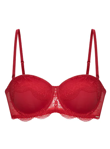 Dorina Zelina balkonová červená podprsenka - červená