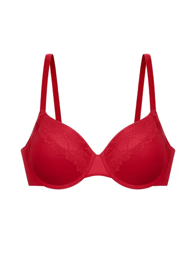 Dorina Florie červená podprsenka s kosticí - červená