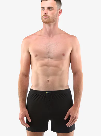 Gina pánské bambusové trenýrky černá - černá