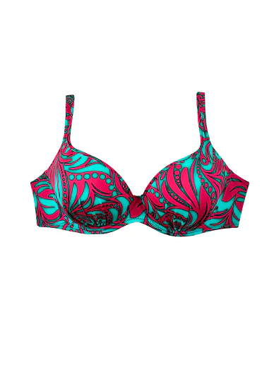 Plavková podprsenka Triola 89257 - fuchsiová