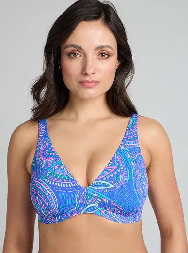 Plavková podprsenka Triola 86266 - světle modrá