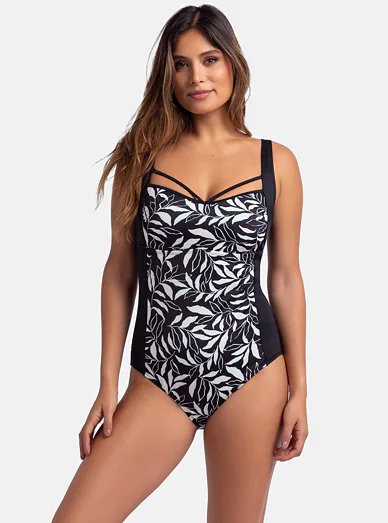 Dorina Kanjari jednodílné plavky černobílé - černo-bílé