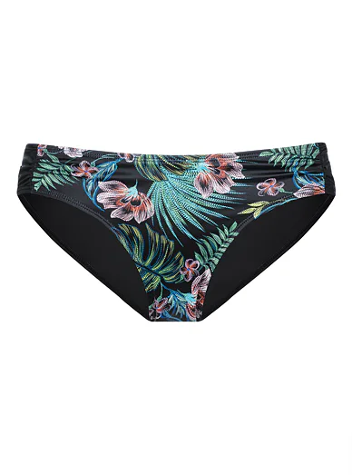 Dorina Kofar Mata plavkové kalhotky s řasením květinový vzor - květy