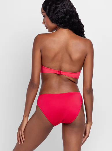 Dorina Kofar Mata plavkové kalhotky s řasením růžové - fuchsia