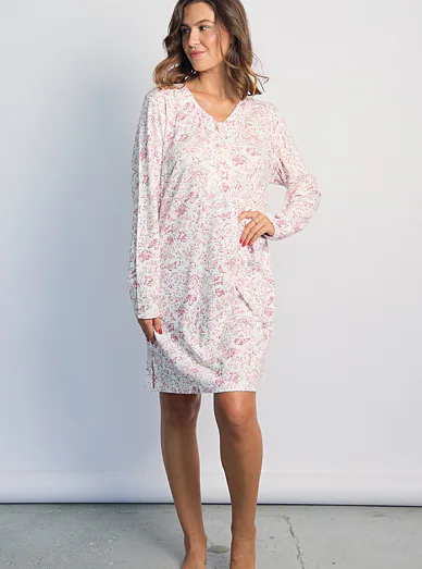  ADMAS noční košile růžová - růžová