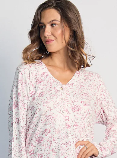  ADMAS noční košile růžová - růžová