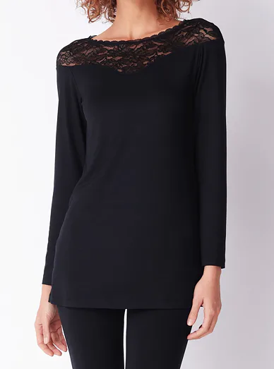 Cotonella dámská halenka černá - černá