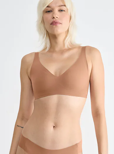 Sloggi Zero Feel Soft Bra podprsenka bez kostic tělová - tmavě tělová