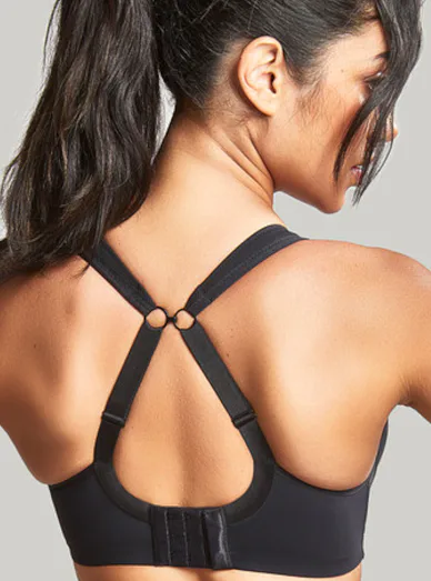 Panache Sport podprsenka vyztužená s kosticí černá - černá