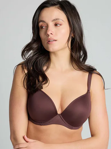 Triola vyztužená podprsenka s kosticemi hnědá 29881 - čokoládová