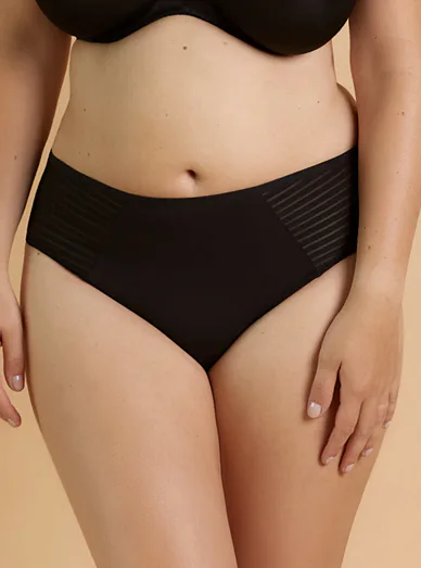 Triola klasické kalhotky černé 31824 - černá