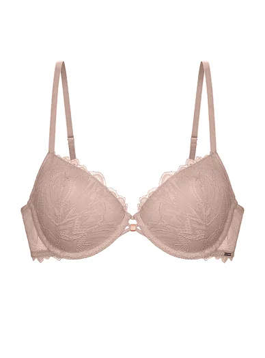 Dorina Rochelle vyztužená krajková podprsenka s kosticí starorůžová - pudrově růžová