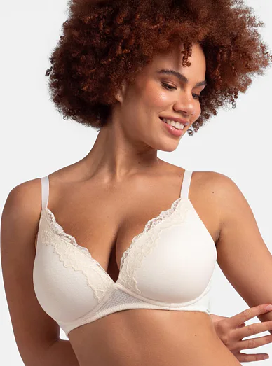 Dorina Origins vyztužená podprsenka bez kostic krémová - krémová