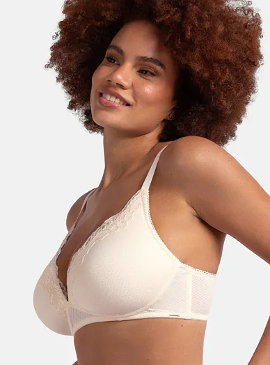 Dorina Origins vyztužená podprsenka bez kostic krémová - krémová