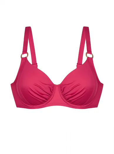 Dorina Mali plavková vyztužená podprsenka s kosticí růžová - fuchsiová