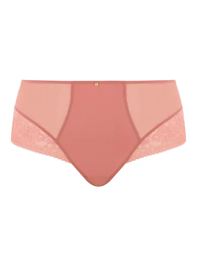 Panache krajkové kalhotky s vysokým pasem růžové - starorůžová