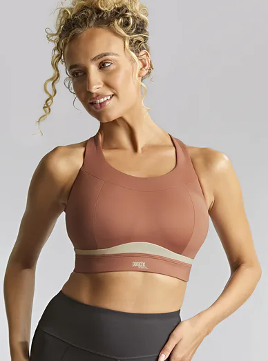 Panache sportovní nevyztužená podprsenka bez kostic růžová - růžová