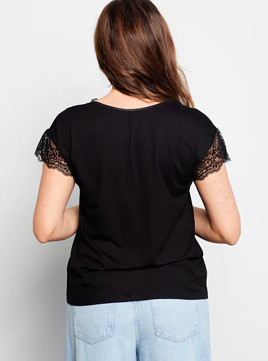 ELDAR Zindila tričko s krátkým rukávem černé - Černá