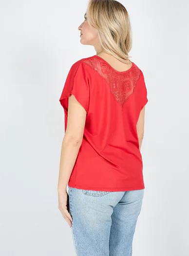 ELDAR Miriam tričko s krátkým rukávem červené - červená