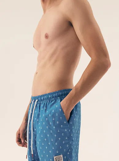 Esotiq Rook pánské plavkové šortky modré - modrá