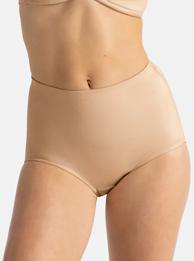 Dorina stahovací kalhotky s vysokým pasem béžové - tělová