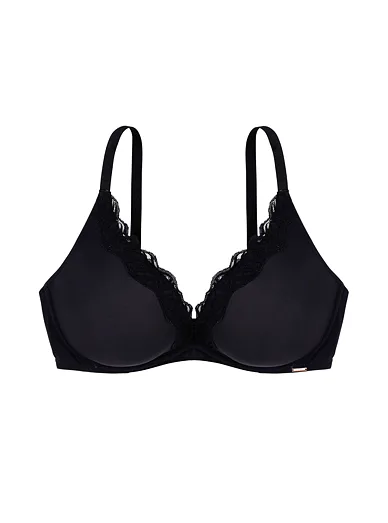 Dorina vyztužená braletka bez kostic černá - černá