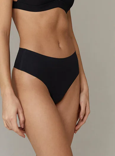 Aruelle Amberly bezešvé brazilky z mikrovlákna černé - černá