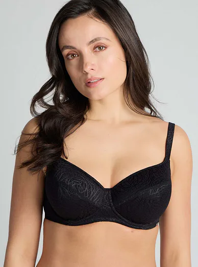 Triola T-Fit vyztužená podprsenka s kosticemi černá 22884 - černá