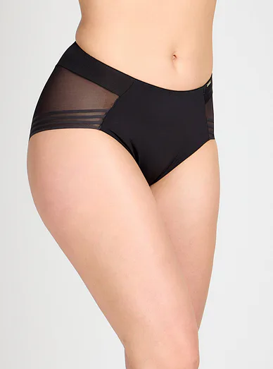 Triola vysoké kalhotky černé 32890 - černá