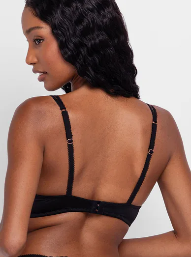 Dorina nevyztužená braletka černá - černá