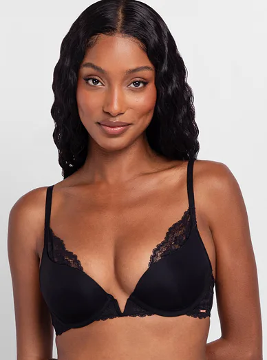 Dorina vyztužená podprsenka černá - černá