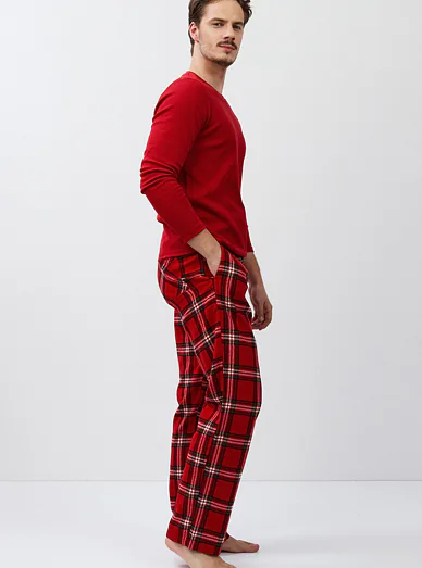 Aruelle pánské pyžamo červené - červená