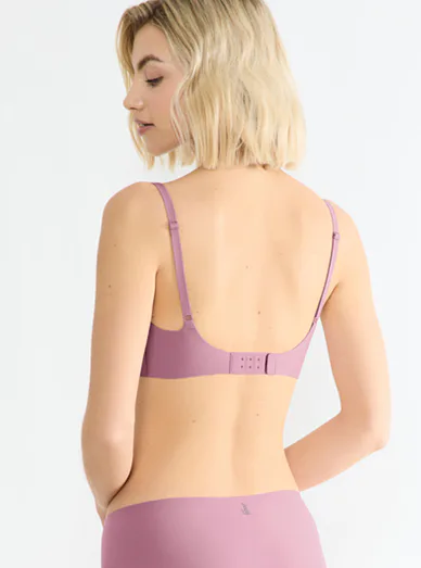 Sloggi vyztužená braletka bez kostic fialová - Fialová