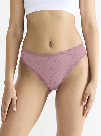 Sloggi bavlněné klasické kalhotky, sada 3 ks - pudrová růžová