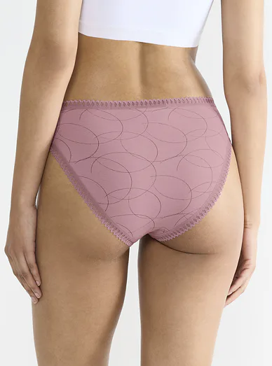 Sloggi bavlněné klasické kalhotky, sada 3 ks - pudrová růžová