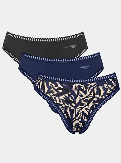Sloggi klasické kalhotky ve výhodném balení - Arktická noc
