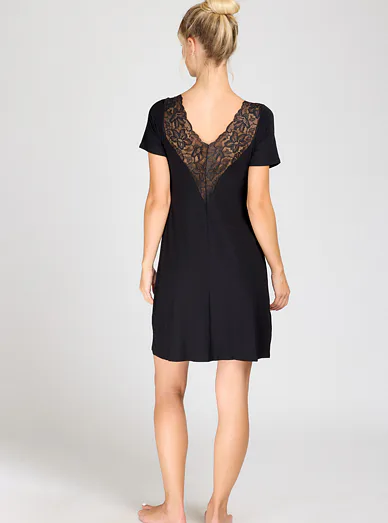 Babella noční košile černá - černá